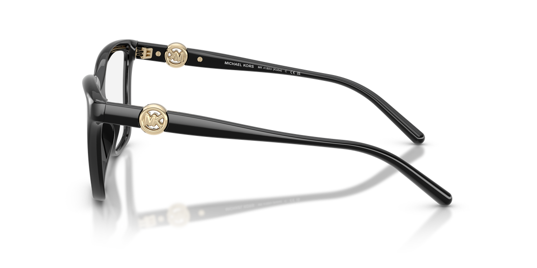 Prescription glasses michael kors mk4180u kobe 3005 negro square femenino size 49mm - Detailed view