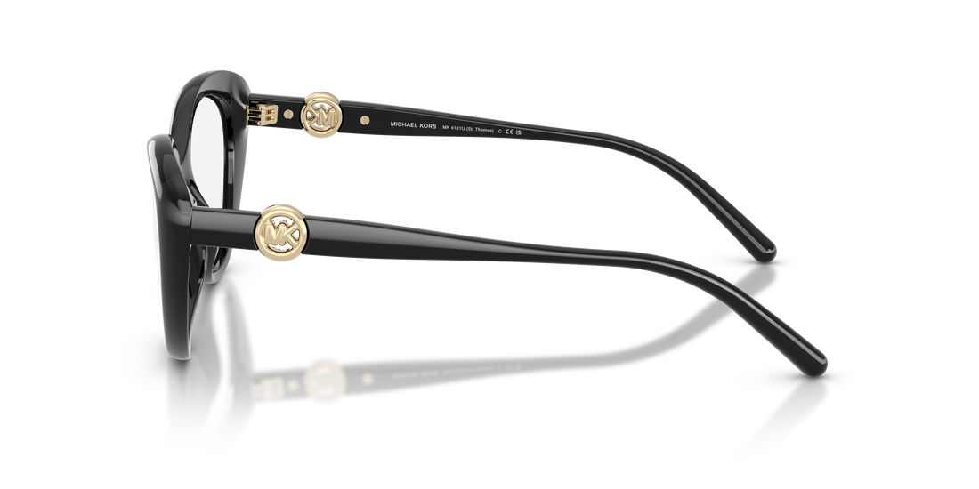 Prescription glasses michael kors mk4181u st. thomas 3005 negro oval femenino size 53mm - Detailed view