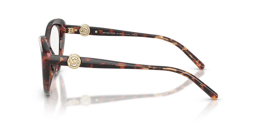 Prescription glasses michael kors mk4181u st. thomas 4031 havana oval femenino size 53mm - Detailed view