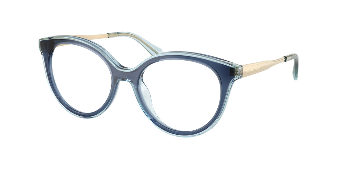 Prescription glasses michael kors mk4184u sitges 4031 azul round femenino size 51mm - Main view