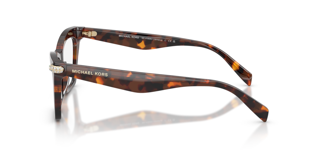 Prescription glasses michael kors mk4185bu jamaica 4031 havana cat eye femenino size 52mm - Detailed view