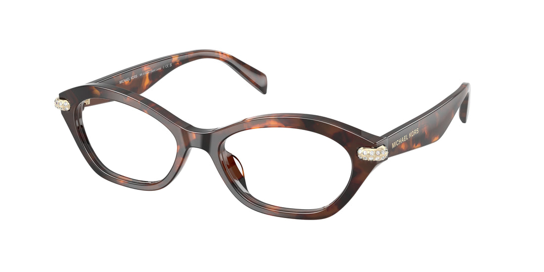 Prescription glasses michael kors mk4186bu saint lucia 4031 havana oval femenino size 52mm - Main view