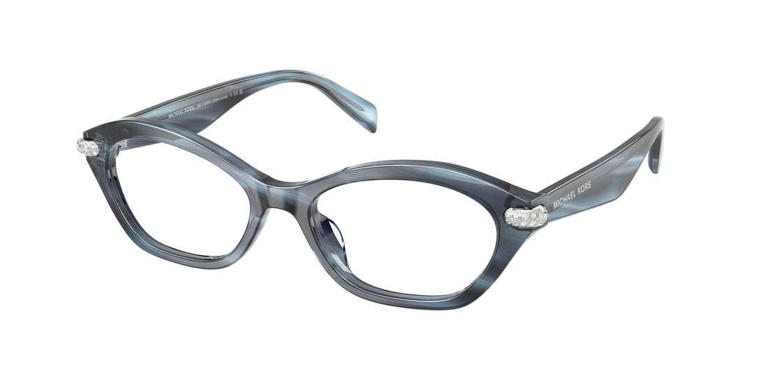 Prescription glasses michael kors mk4186bu saint lucia 4054 azul oval femenino size 52mm - Main view