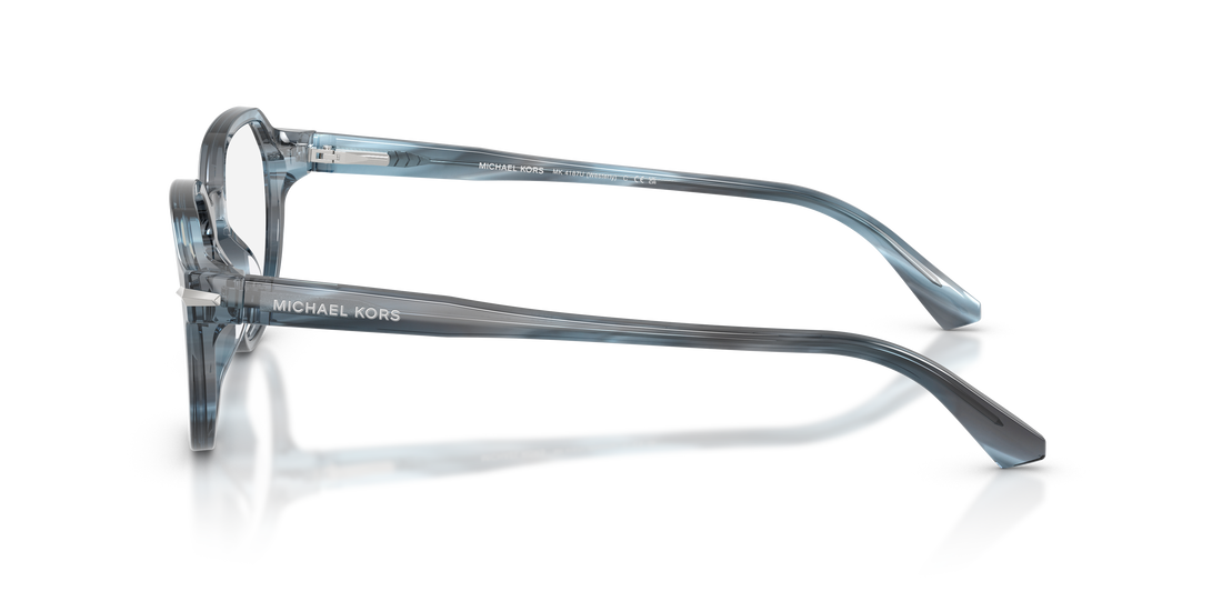 Prescription glasses michael kors mk4187u westerly 4048 azul round masculino size 52mm - Detailed view