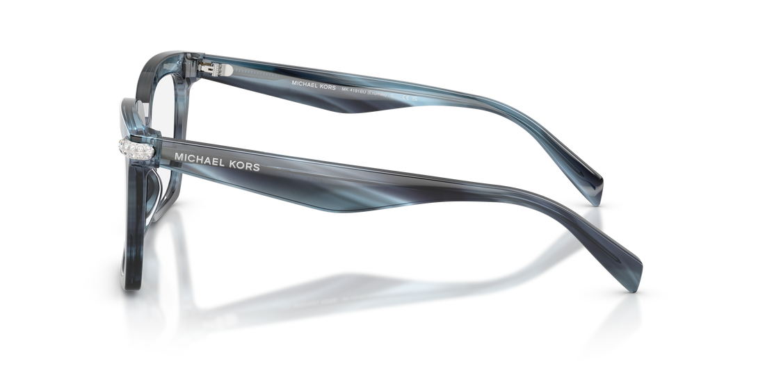Prescription glasses michael kors mk4191bu exumas 4054 azul square femenino size 53mm - Detailed view