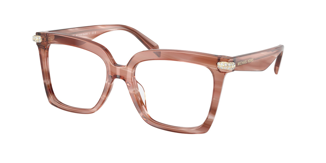 Prescription glasses michael kors mk4191bu exumas 4056 rosa square femenino size 53mm - Main view