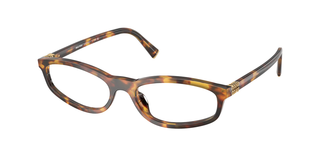 Prescription glasses miu miu mu 01zv 14l1o1 havana oval femenino size 52mm - Main view