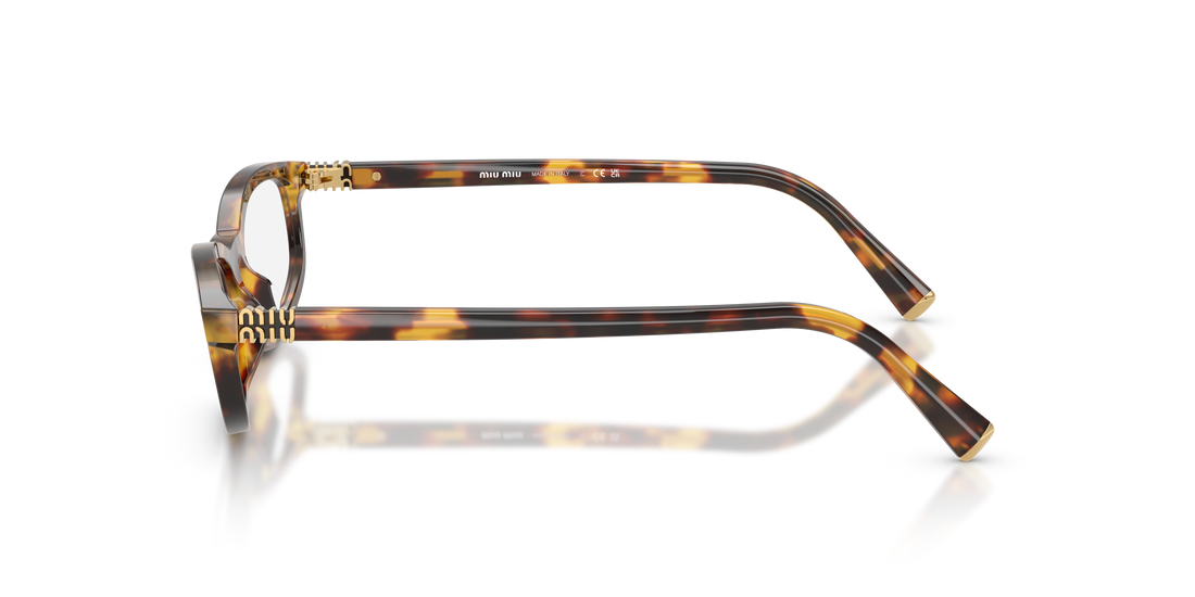 Prescription glasses miu miu mu 01zv 14l1o1 havana oval femenino size 54mm - Detailed view