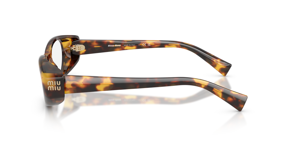 Occhiali da vista miu miu mu 03zv 14l1o1 havana oval femenino taglia 55mm - Vista dettagliata