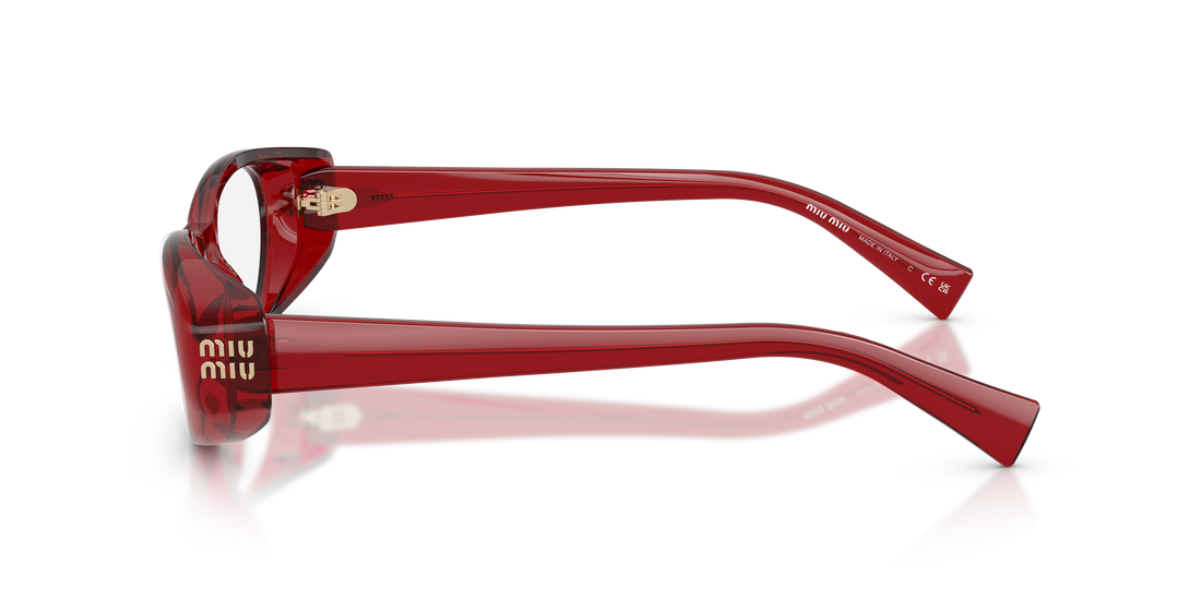 Occhiali da vista miu miu mu 03zv 25m1o1 rojo oval femenino taglia 55mm - Vista dettagliata