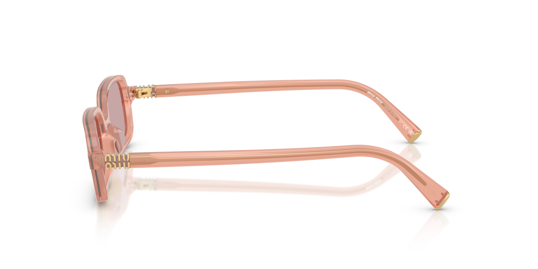 Gafas de sol miu miu mu 11zs 20i60v rosa rectangular femenino talla 51mm - Vista de detalle