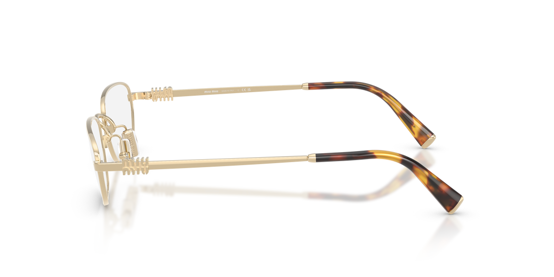 Occhiali da vista miu miu mu 52zv zvn1o1 dorado irregular femenino taglia 53mm - Vista dettagliata