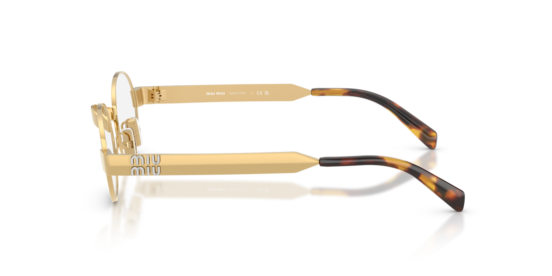 Gafas de sol miu miu mu b51s 5ak10w dorado oval femenino talla 47mm - Vista de detalle