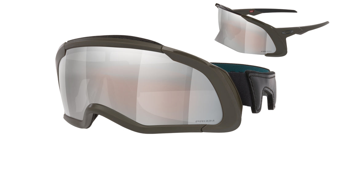 Sunglasses oakley oo9405 flex scape 940503 marron shield unisex size 46mm - Main view