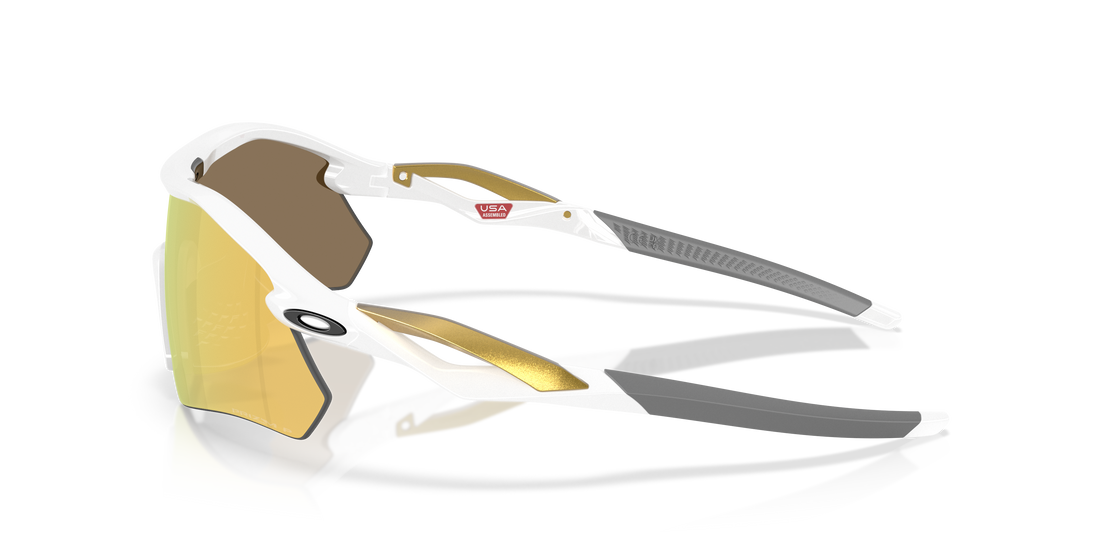 Occhiali da sole oakley oo9495d radar plate 949505 blanco rectangular unisex taglia 36mm - Vista dettagliata