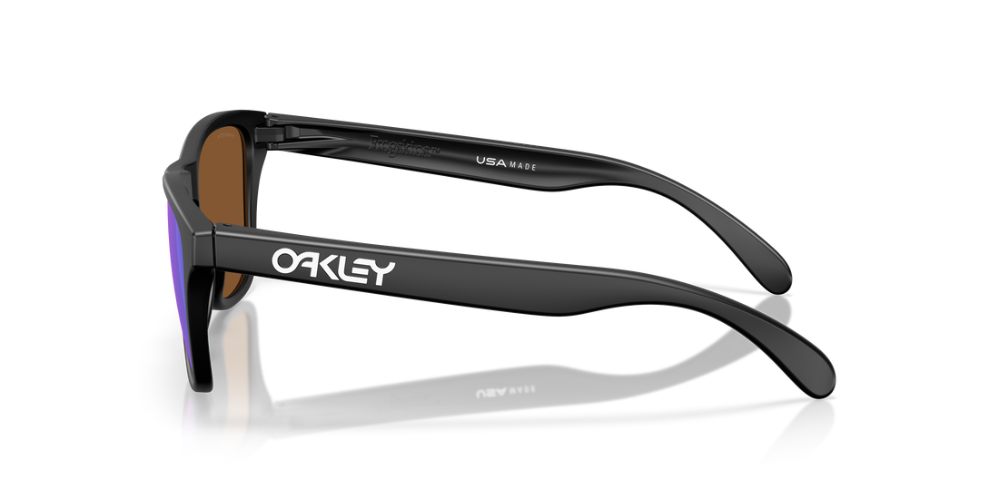 Occhiali da sole oakley oo9508 frogskins s 950804 negro round masculino taglia 53mm - Vista dettagliata