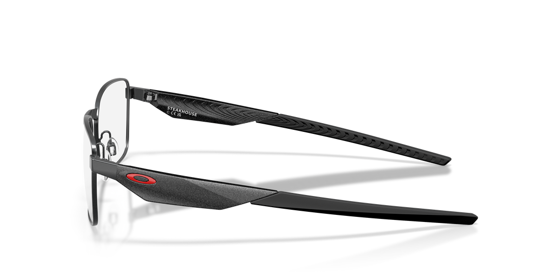Brillen oakley ox3140 steakhouse 314002 gris rectangular unisex größe 56mm - Detailansicht