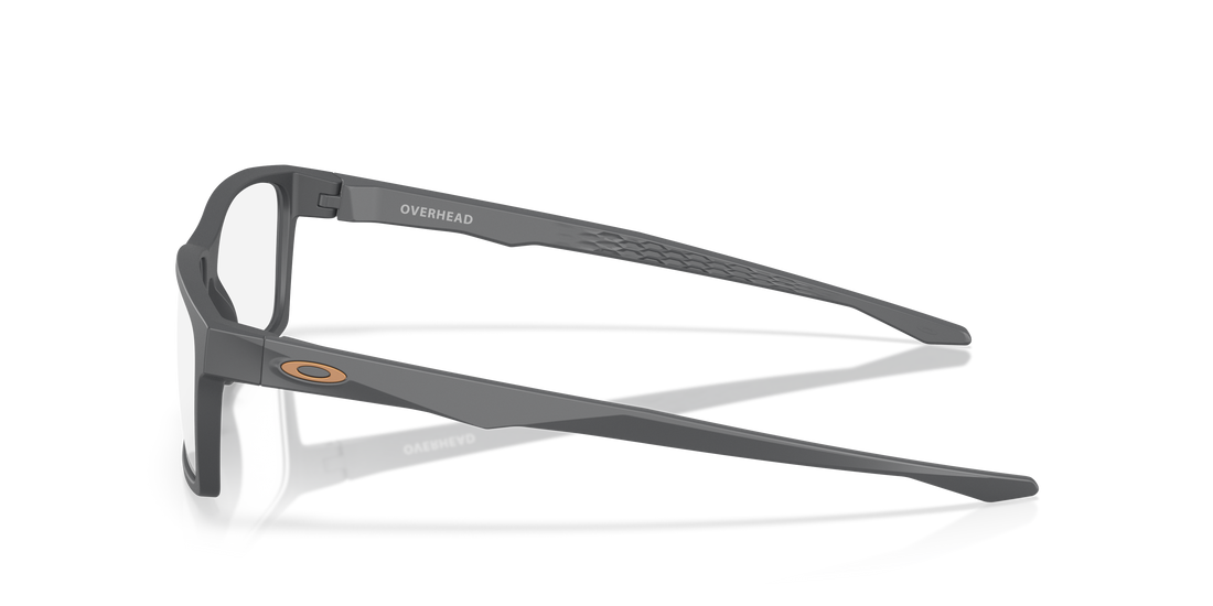 Óculos graduados oakley ox8060 overhead 806010 gris rectangular masculino tamanho 59mm - Vista de detalhe