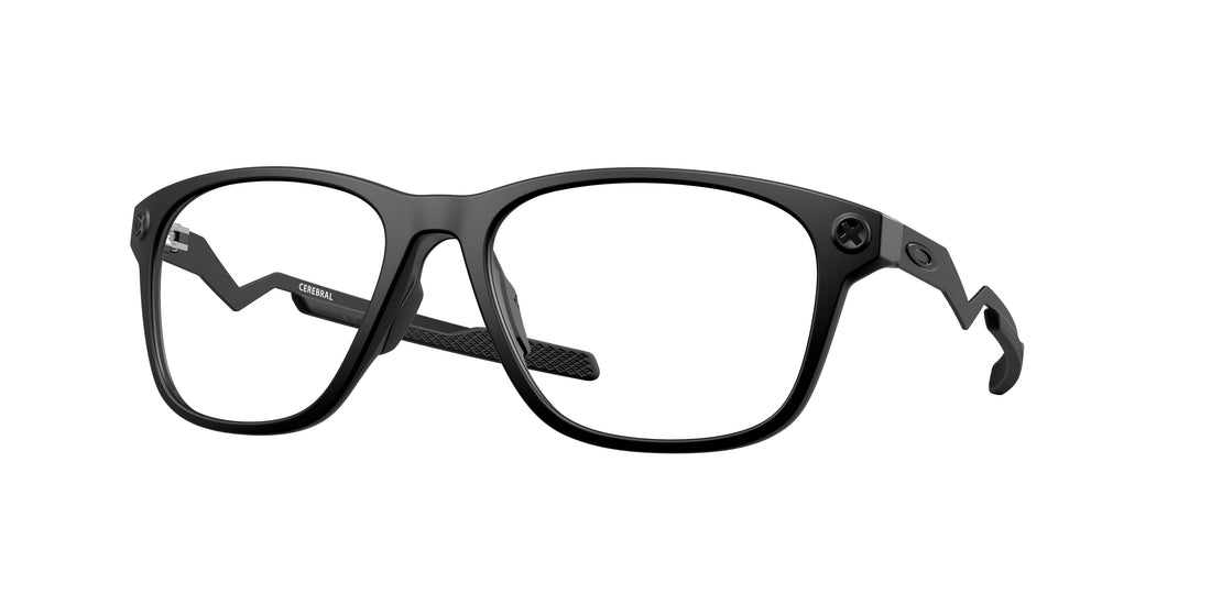 Gafas graduadas oakley ox8187 cerebral 818701 negro rectangular masculina talla 57mm - Vista principal
