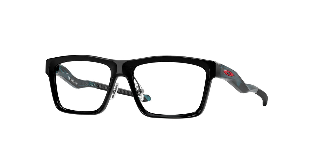 Prescription glasses oakley oy8031 field marsh 803105 negro rectangular infantil size 48mm - Main view