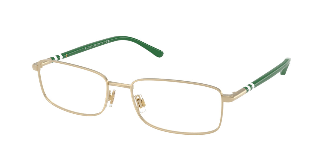 Prescription glasses polo ph1235 9211 oro rectangular masculino size 57mm - Main view