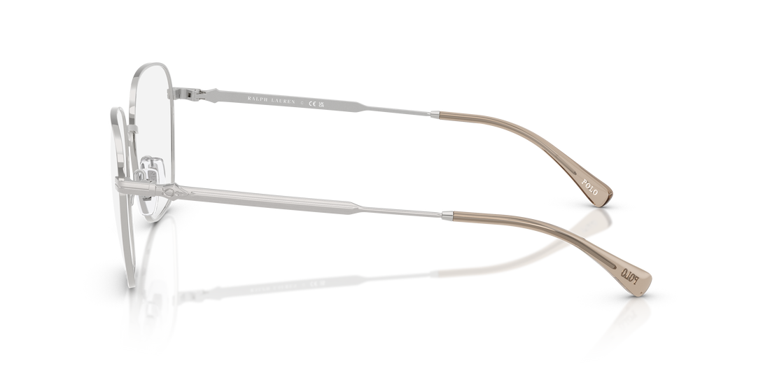 Prescription glasses polo ph1237 9423 plateado irregular masculino size 57mm - Detailed view