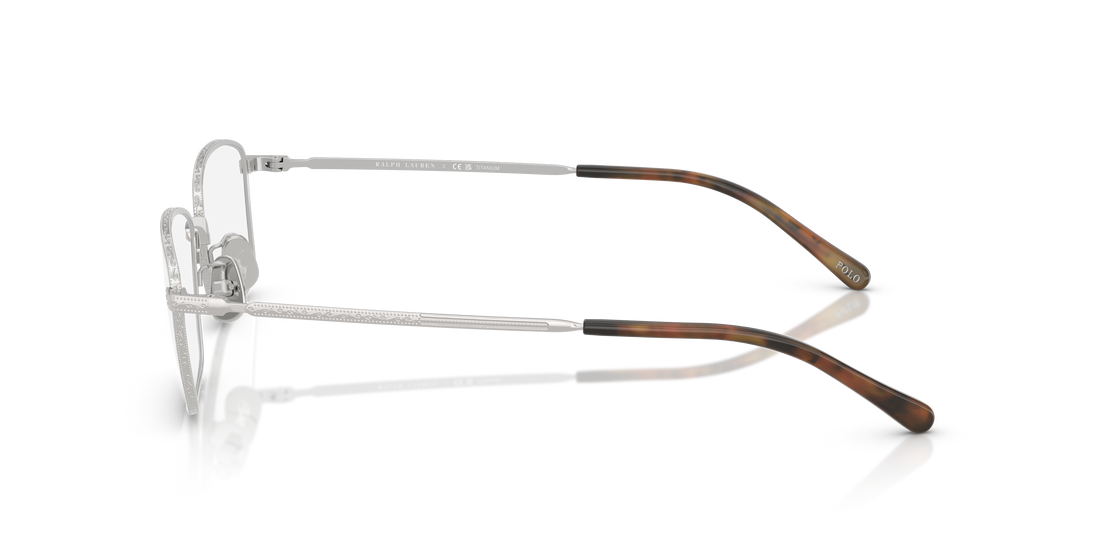 Occhiali da vista polo ph1240td 9030 plateado rectangular masculino taglia 55mm - Vista dettagliata