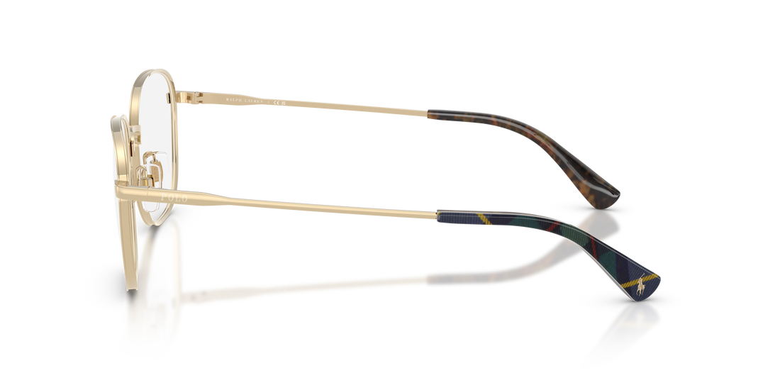 Prescription glasses polo ph1242 9286 dorado square masculino size 53mm - Detailed view