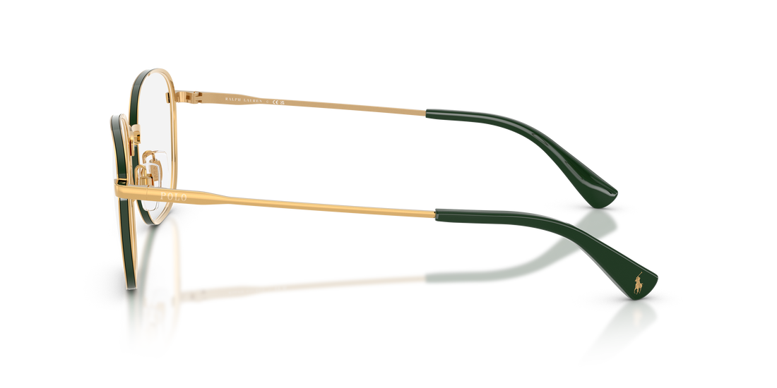 Prescription glasses polo ph1242 9402 dorado square masculino size 55mm - Detailed view