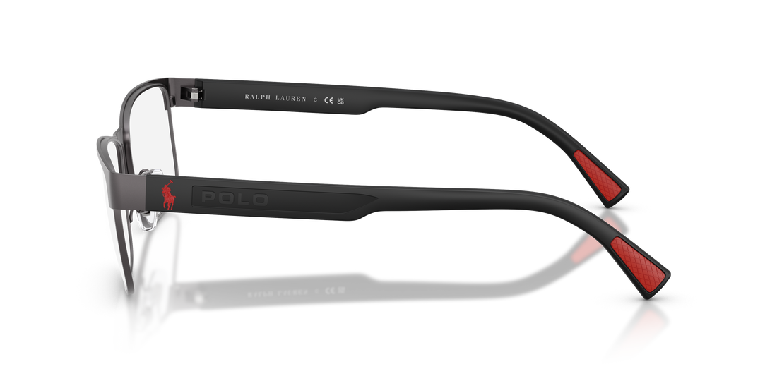 Brillen polo ph1244 9215 gris rectangular masculino größe 57mm - Detailansicht