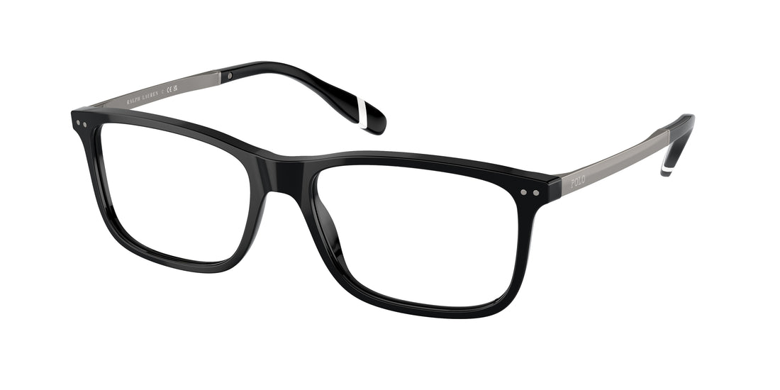 Óculos graduados polo ph2273 5001 negro rectangular masculino tamanho 56mm - Vista principal