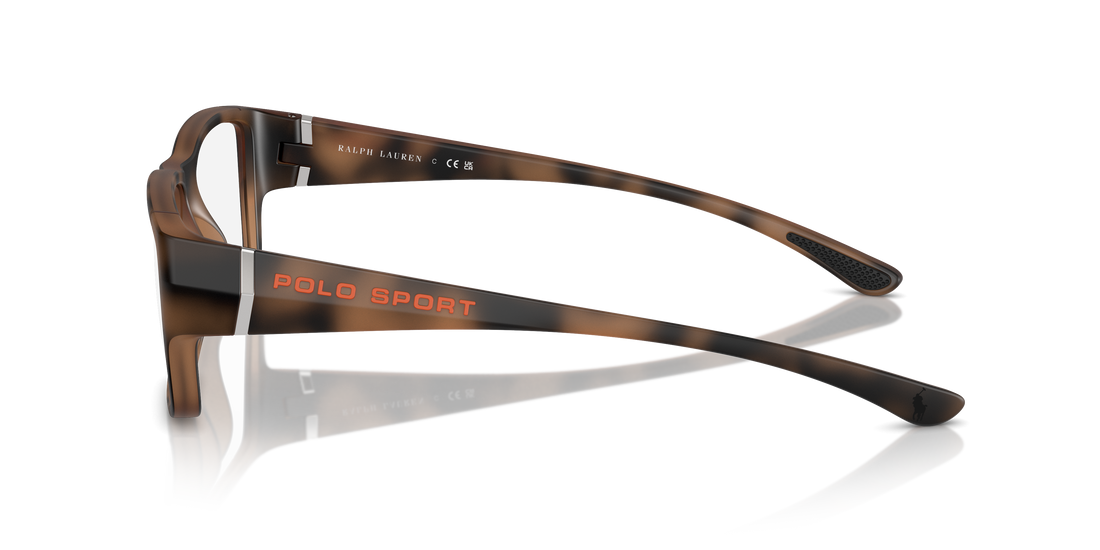 Óculos graduados polo ph2275u 6070 marron rectangular masculino tamanho 55mm - Vista de detalhe