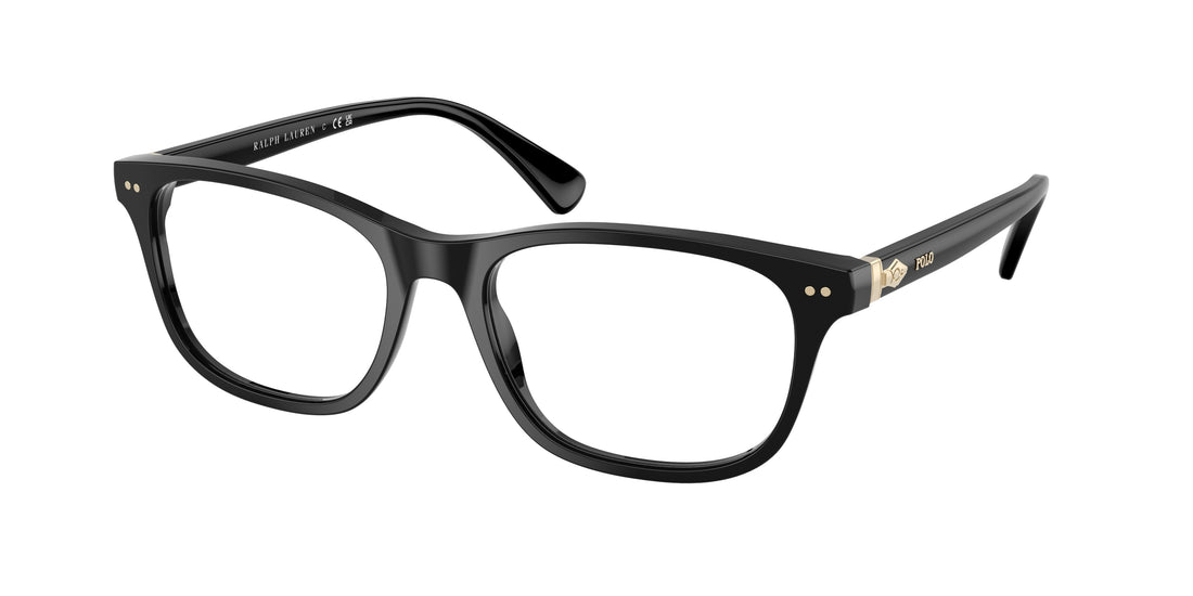 Prescription glasses polo ph2280 5001 negro rectangular masculina size 53mm - Main view