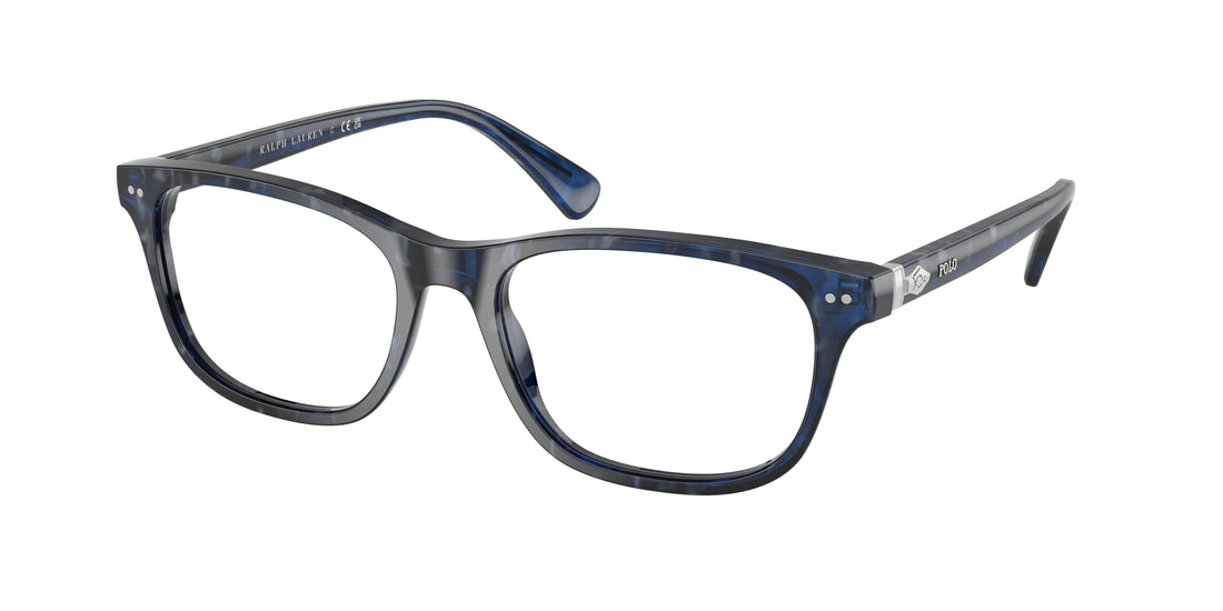 Prescription glasses polo ph2280 6183 azul rectangular masculina size 53mm - Main view
