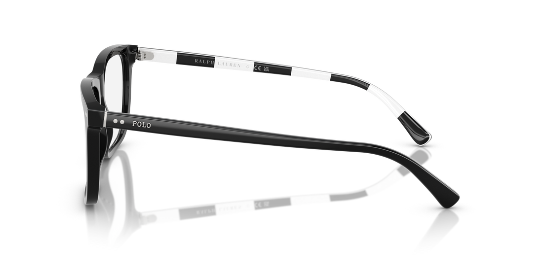 Prescription glasses polo ph2282 5001 negro rectangular masculino size 56mm - Detailed view