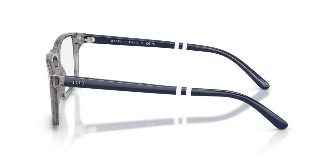 Prescription glasses polo ph2296 6318 gris rectangular masculino size 58mm - Detailed view