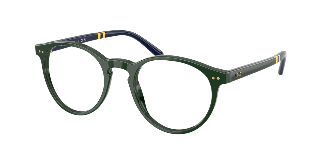 Prescription glasses polo ph2297 6140 verde round masculino size 50mm - Main view