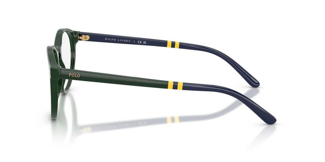 Prescription glasses polo ph2297 6140 verde round masculino size 50mm - Detailed view