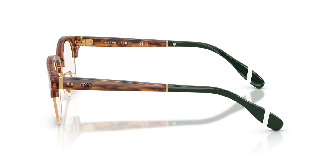 Prescription glasses polo ph2298d 6321 marron square masculino size 51mm - Detailed view