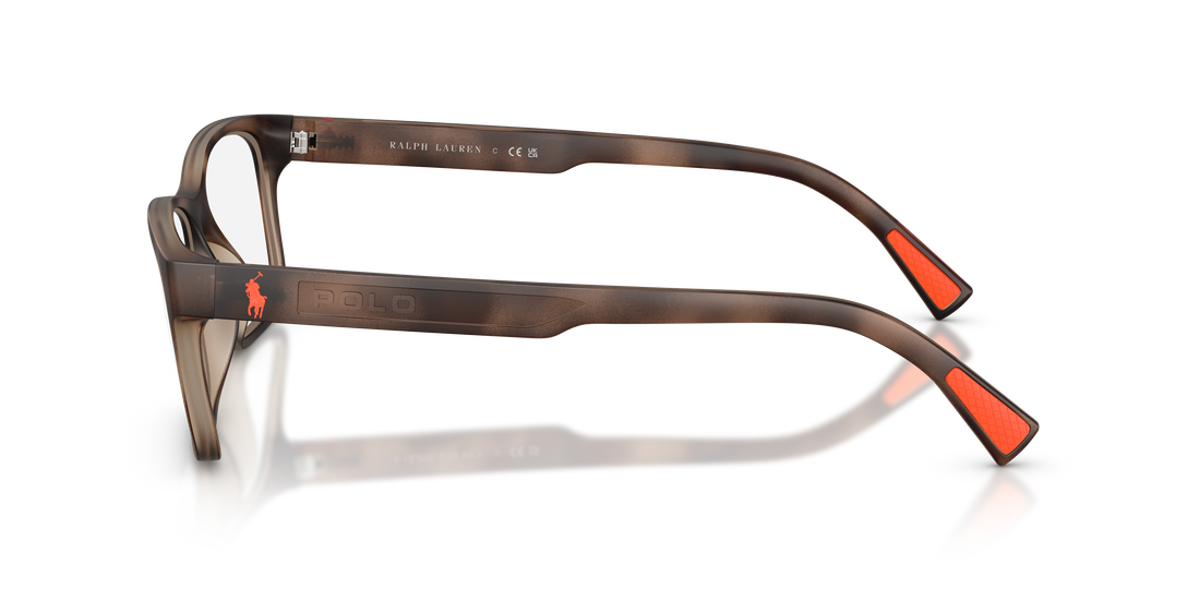 Occhiali da vista polo ph2301u 6070 havana rectangular masculino taglia 56mm - Vista dettagliata