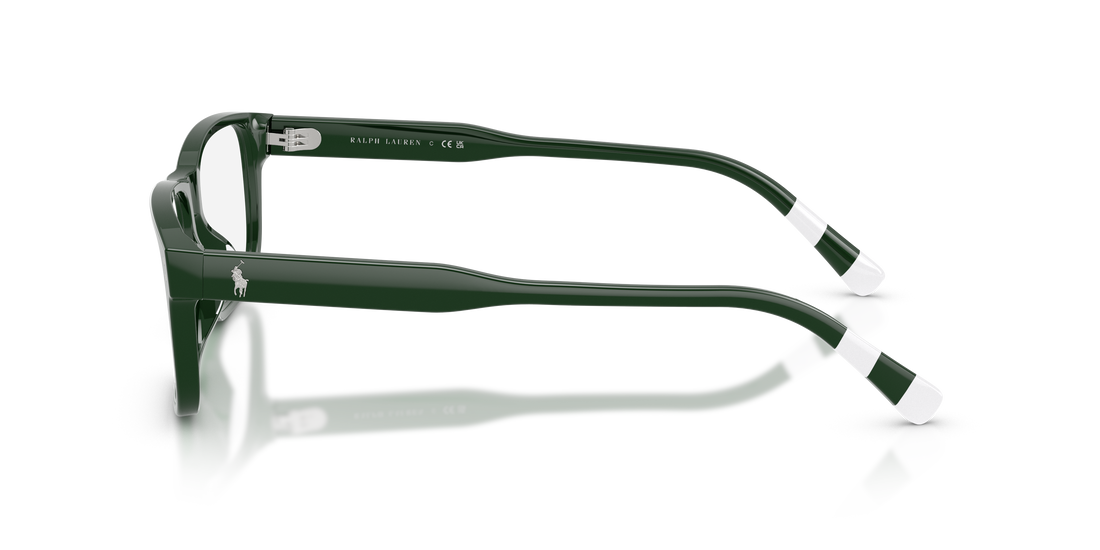 Brillen polo ph2302u 6316 verde rectangular masculino größe 55mm - Detailansicht