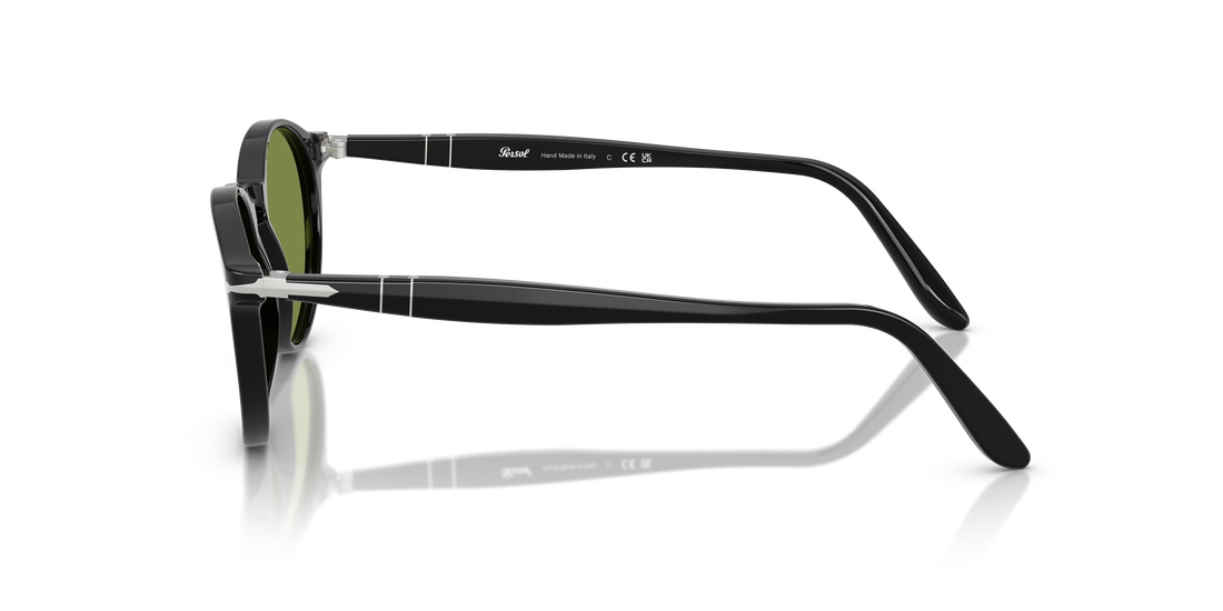 Óculos de sol persol po3092sm 95/4e negro round masculino tamanho 50mm - Vista de detalhe