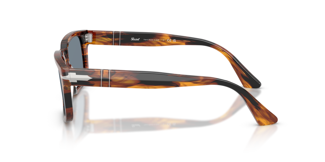 Occhiali da sole persol po3272s 123556 marron rectangular masculino taglia 55mm - Vista dettagliata