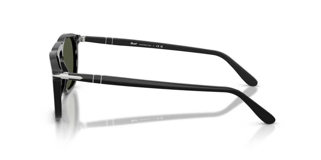 Óculos de sol persol po3391s gae 95/31 negro square unisex tamanho 53mm - Vista de detalhe