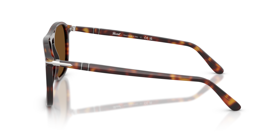 Occhiali da sole persol po3392s 24/57 havana square unisex taglia 54mm - Vista dettagliata