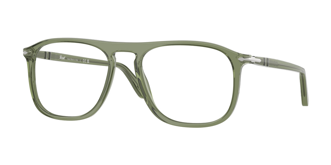Gafas graduadas persol po3392v 1226 verde square unisex talla 54mm - Vista principal