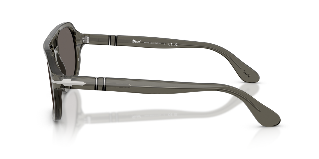 Óculos de sol persol po3393s guido 1103b1 gris pillow unisex tamanho 59mm - Vista de detalhe