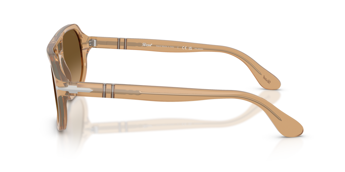 Óculos de sol persol po3393s guido 1169m2 marron pillow unisex tamanho 59mm - Vista de detalhe