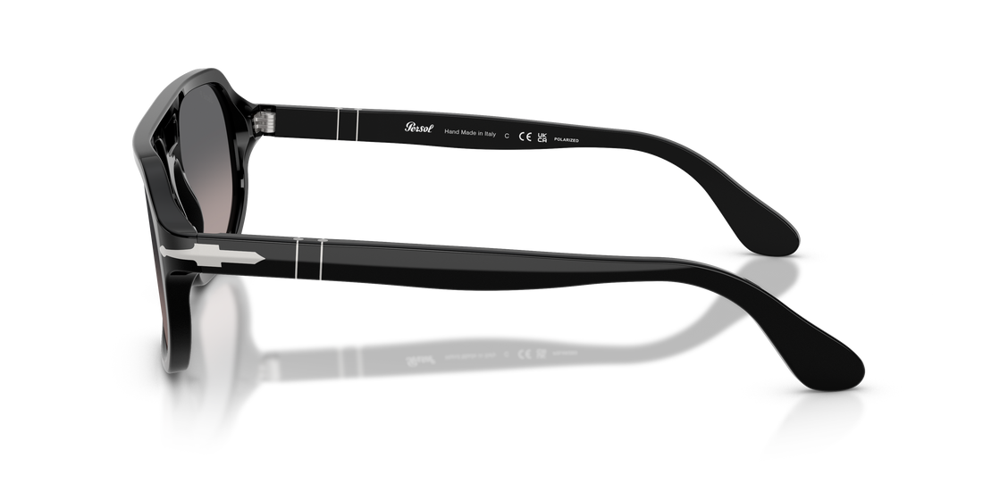 Óculos de sol persol po3393s guido 95/m3 negro pillow unisex tamanho 59mm - Vista de detalhe