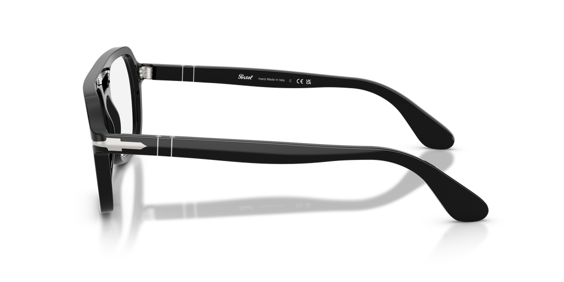 Gafas graduadas persol po3394v 95 negro square unisex talla 56mm - Vista de detalle